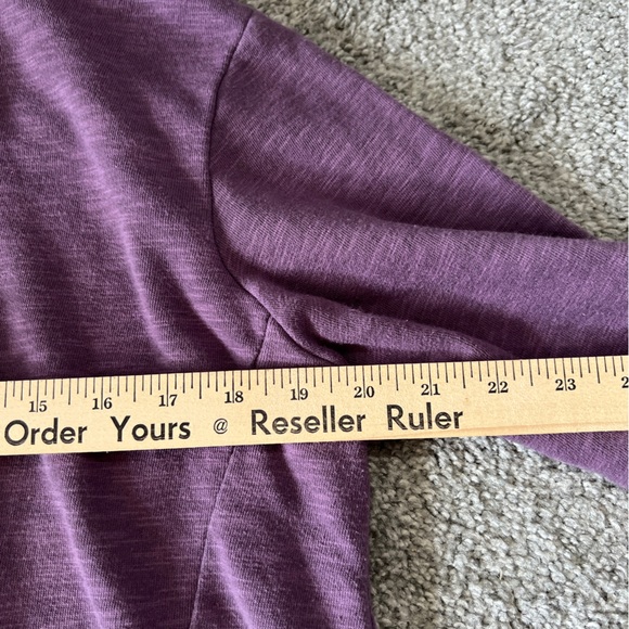 Columbia sweater womens large purple button front cross over lightweight casual - Picture 11 of 12
